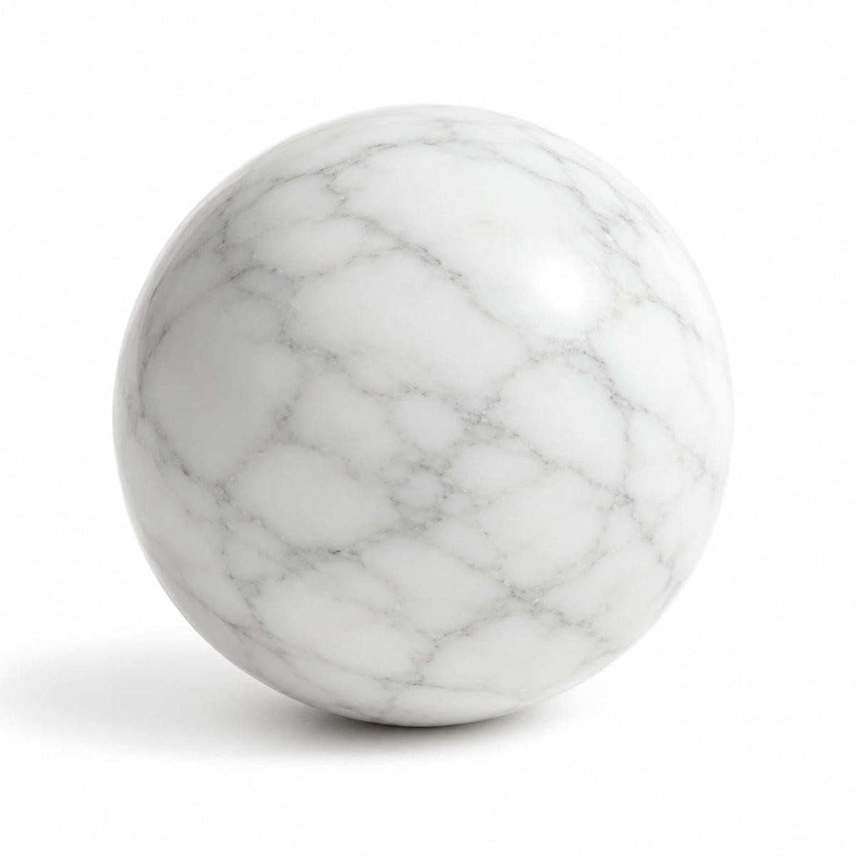 SIRIZEN-DIVING Large Natural Marble Decorative Sphere, 10 cm Solid Stone Ball for Coffee Table Centerpiece, Console Table and Shelf Decor