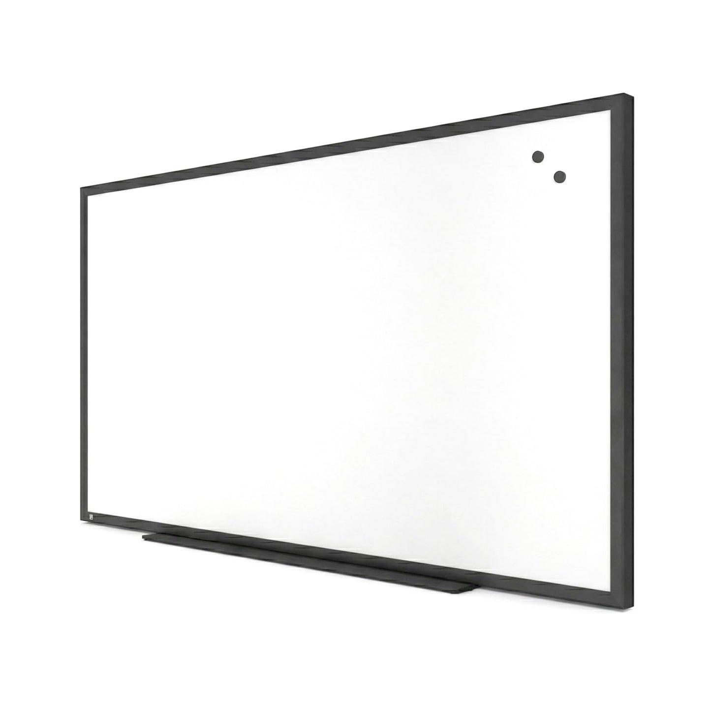TRU RED Magnetic Porcelain Whiteboard | Dry Erase Board for Wall, White Board with Black Frame, 6 ft x 4 ft, 4 Chisel Tip Markers Included