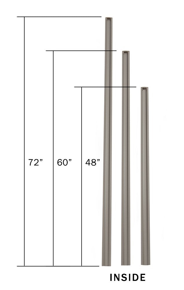 GOF Office Partition Single Panel (2 End Bars 72" h) 6ft