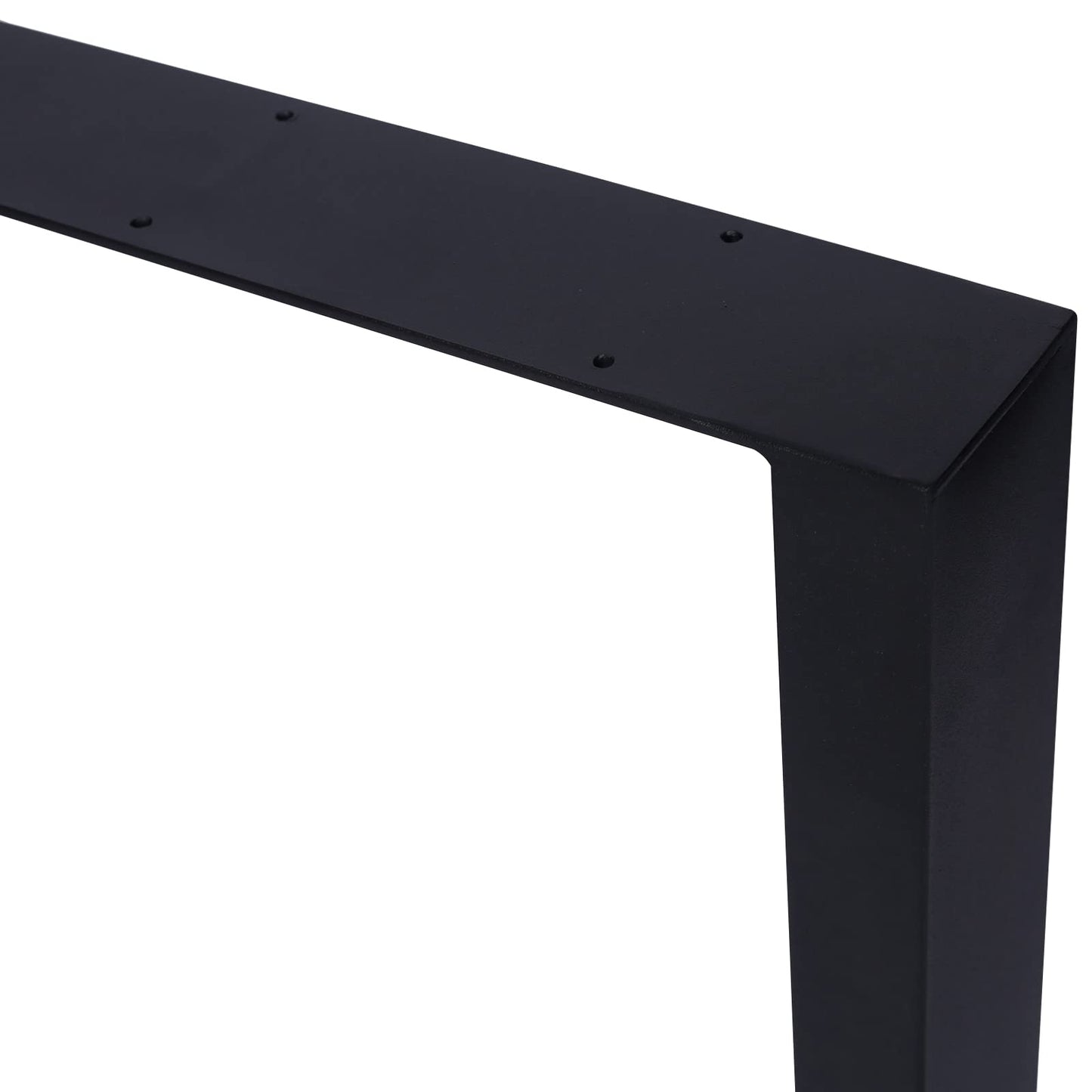2pcs Square Metal Table Legs, Heavy Duty Wide Metal Table Legs Steel Desk Legs Table Leg Dining Table Legs Industrial Furniture Legs for DIY Coffee Table Furniture Bench Offices Bars Hotels 28 x 24in
