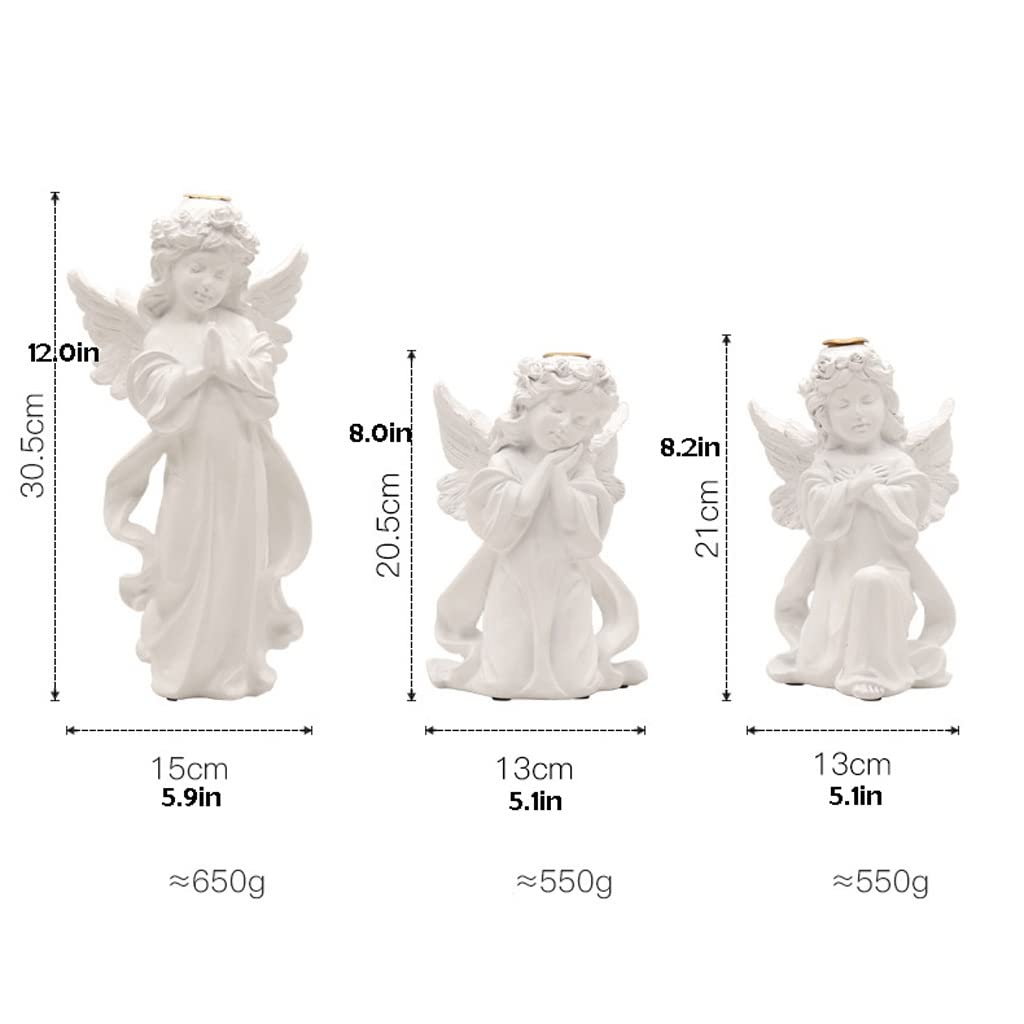 Candlestick Holders Retro Angel Candle Holder Romantic Candlelight Dinner Candle Holder Ornament Wedding Scene Arrangement Props Gift Decorations Candle Holders (Size : B)