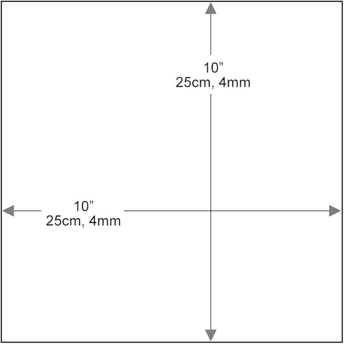 Dulles Glass 10 inch Square Glass Table Top