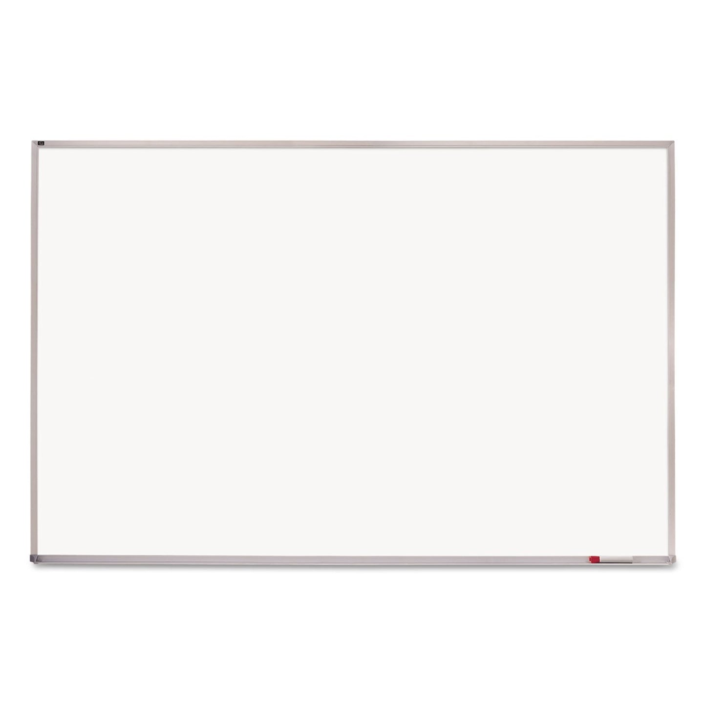 Quartet Dry Erase Magnetic White Board 96"W x 48"H, Porcelain Whiteboard, Silver Aluminum Frame (PPA408)