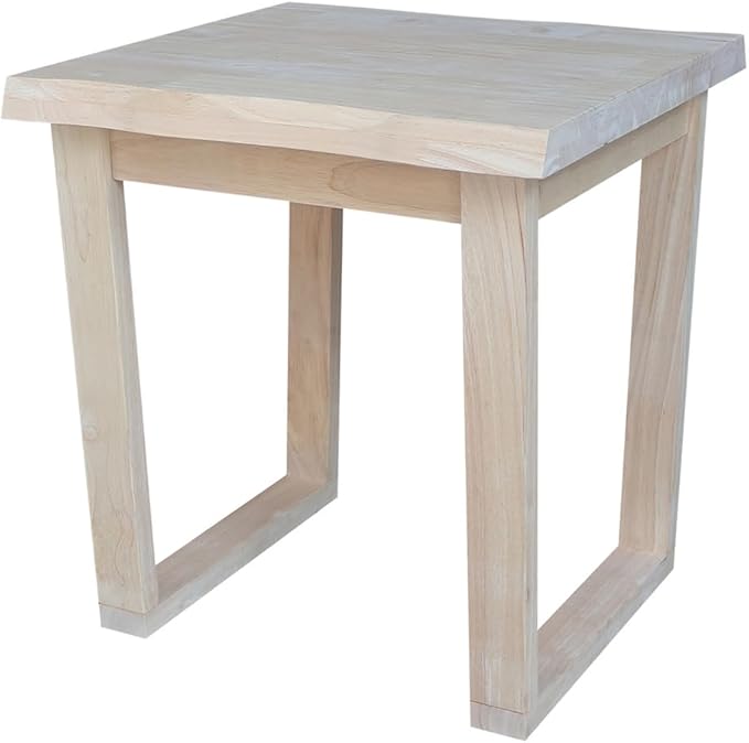 International Concepts Live Edge Solid Wood End Table