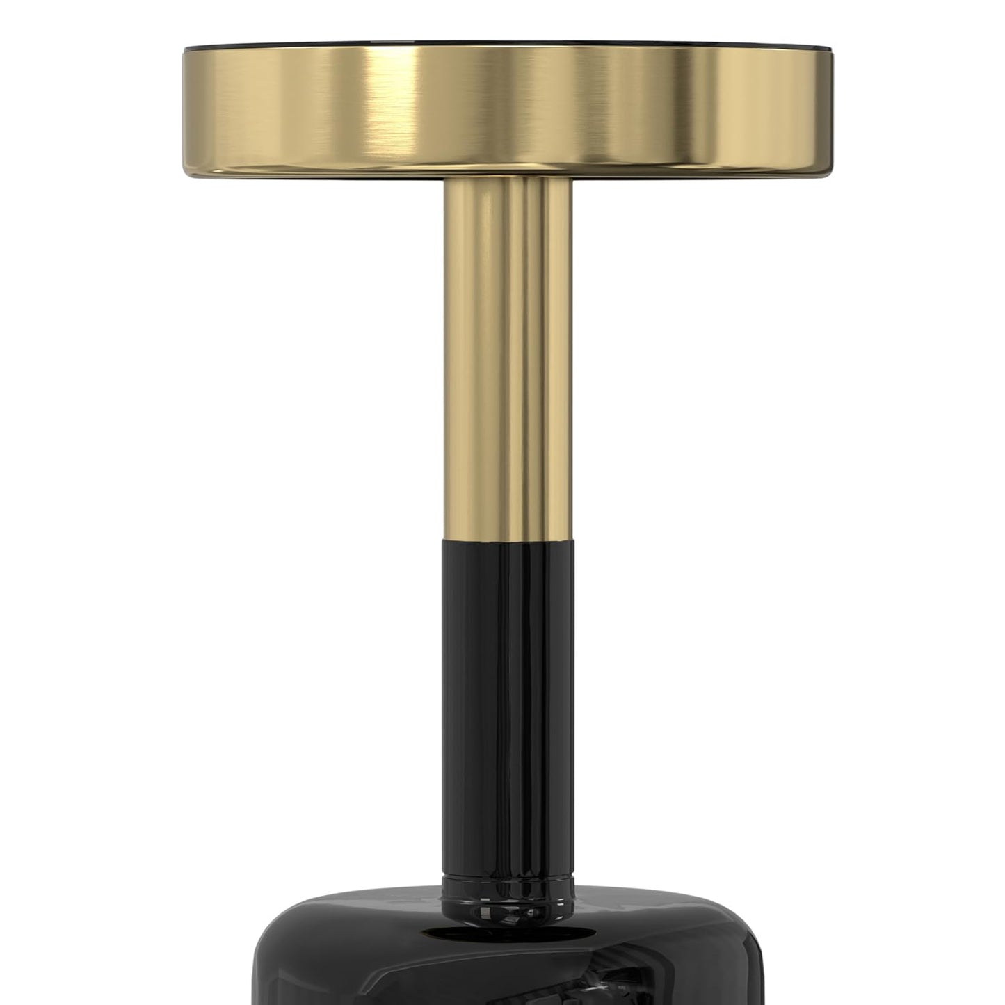 SIMPLIHOME Frannie Metal Side Table - 10 inch Wide Solid Metal Round Accent Table in Gold and Black, Modern Contemporary End Table or Small Drink Table for Living Room or Bedroom with Sturdy Base