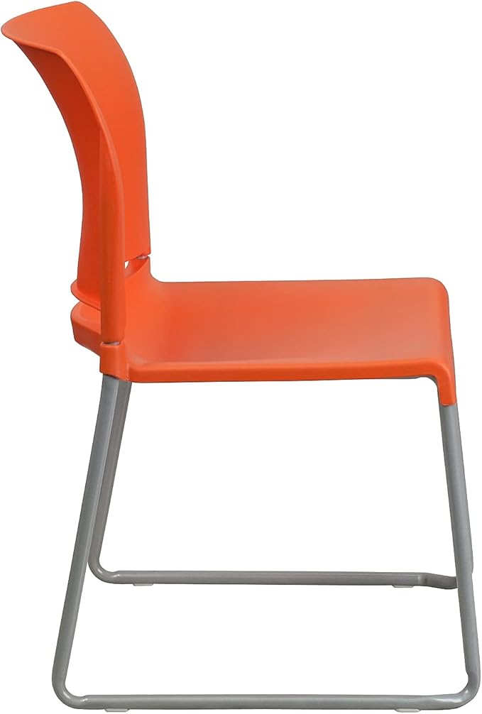 Flash Furniture HERCULES Series 880 lb. Capacity Orange Full Back Contoured