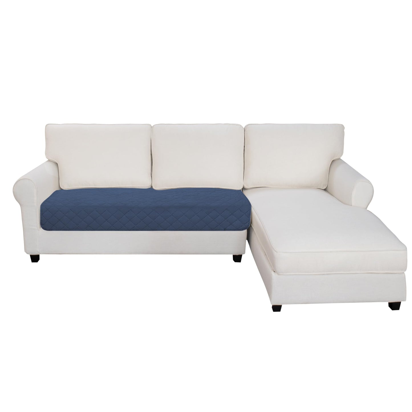 Easy-Going Sectional Couch Covers for Dogs L Shape Sofa Cover Reversible Sofa Slipcover Chaise Lounge Cover Furniture Protector Cover for Pets Dog Cat (30 x 50 inches, Dark Blue/Light Blue)