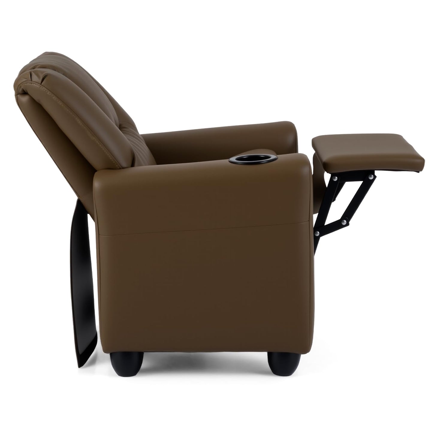 Costzon Kids Recliner Chair with Cup Holder, Toddler Adjustable Lounge Chair w/Footrest for Boys Girls Room, Ergonomic Baby Child Furniture Sofa for Age 3+ Gifts, Kids Mini Recliner up to 150 lbs