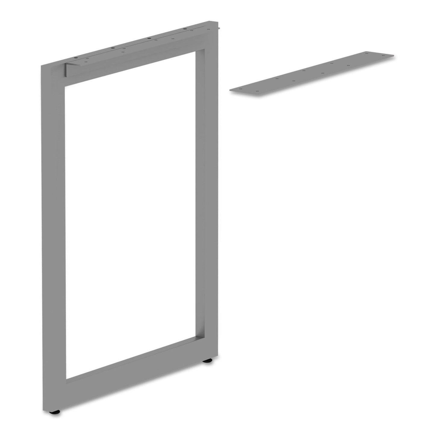 Alera alera Open Office Series o-Leg Return Base, Fully Adjustable, 36 to 70.78w x 23.38d x 28.5h, Silver