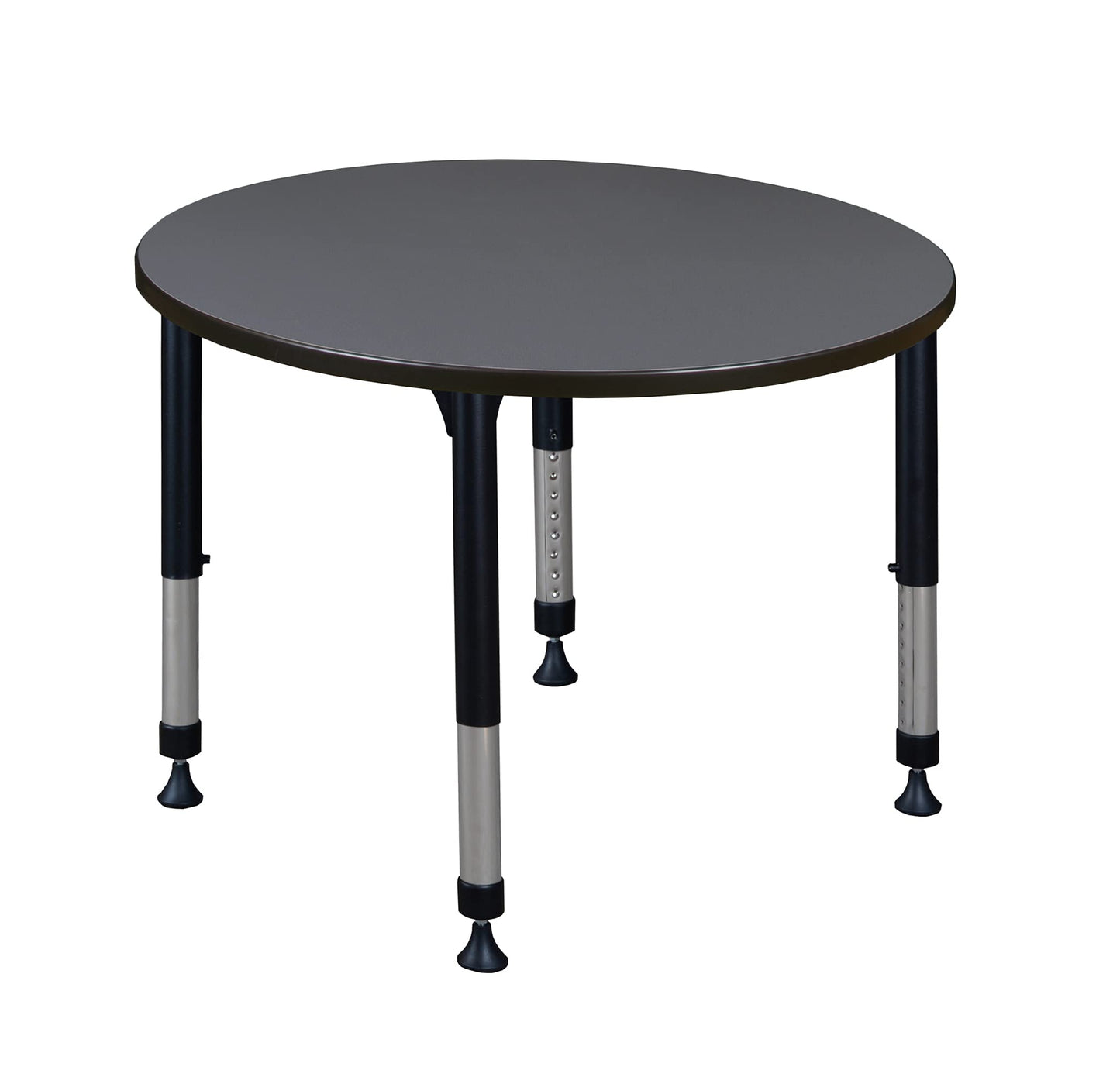 Romig Trek 36 in. Round Height Adjustable Classroom Activity Table- Grey