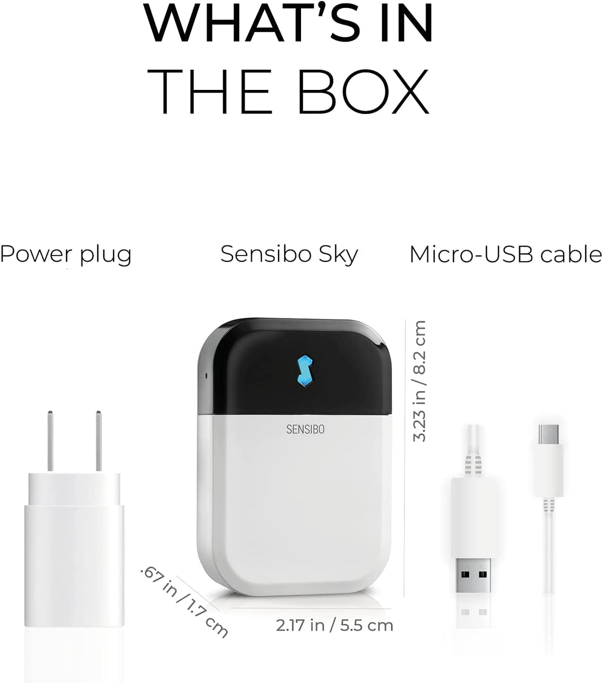 Sensibo Sky, Smart Wireless Air Conditioner Controller. Quick & Easy DIY Installation. Maintains Comfort with Energy Efficient. Automatic Wifi Thermostat Control App. Google, Alexa and Siri Compatible