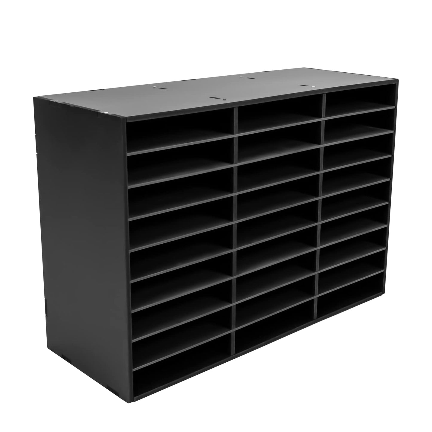 TuBaSaki Literature Organizer 27 Slots Compartments Desktop File Sorter Mail Center Paper Storage Cabinet Home & Office Mailbox School Classroom Keepers