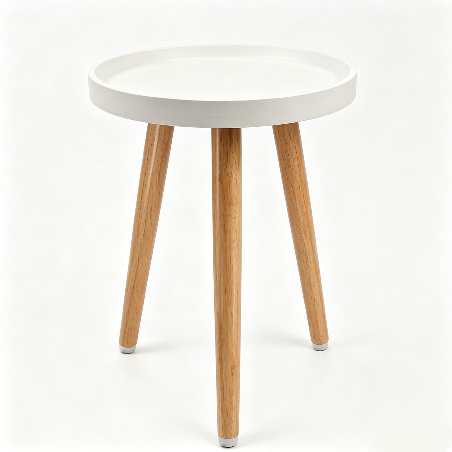 KGPLOME White Plant Stands Indoor with Raised Design and Heavy Wood Leg