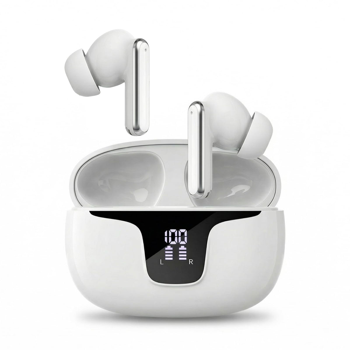 Oziral Real-Time Translation Earbuds: AI Translator with 150+ Languages, Offline Mode & Bluetooth 5.3, Supports Speaker Mode, Touch Control, AI Chat & Hi-Fi Music for Travel & Business Use