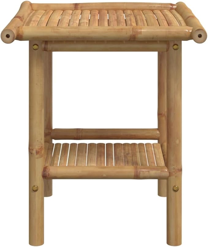 Natural Bamboo Fiber Coffee Table Square Modern Eco-Friendly Furniture