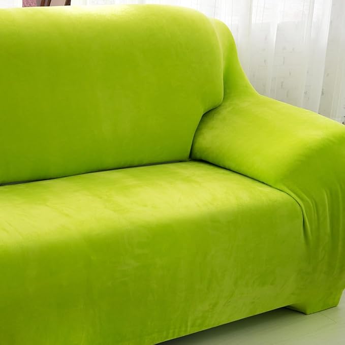 vctops 1-Piece Velvet Plush Stretch Chair Sofa Slipcover Soft Fuzzy Fluffy