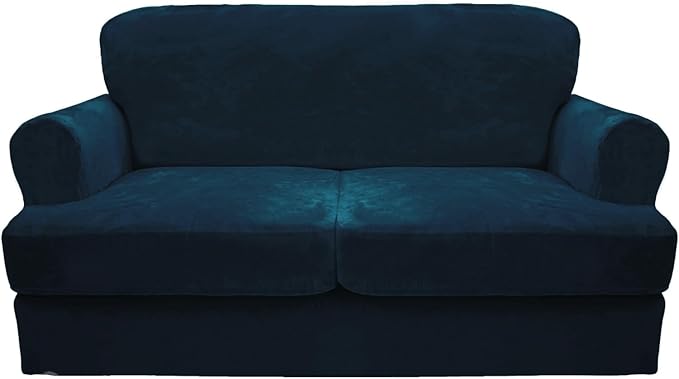 CUCRAF Cushion Sofa Cover 3 Piece Slipcovers, Soft Thick Velvet Couch Cover