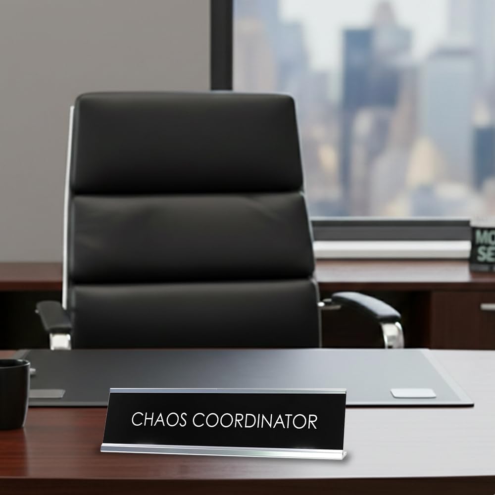 Signs ByLITA CHAOS COORDINATOR Novelty Desk Sign