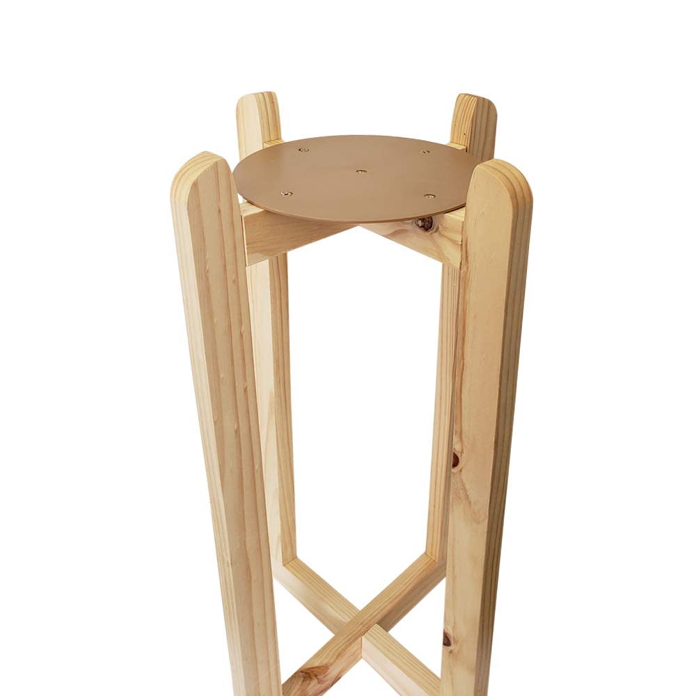 For Your Water 27" Wood Painted Water Crock Dispenser Floor Stand - Natural Color