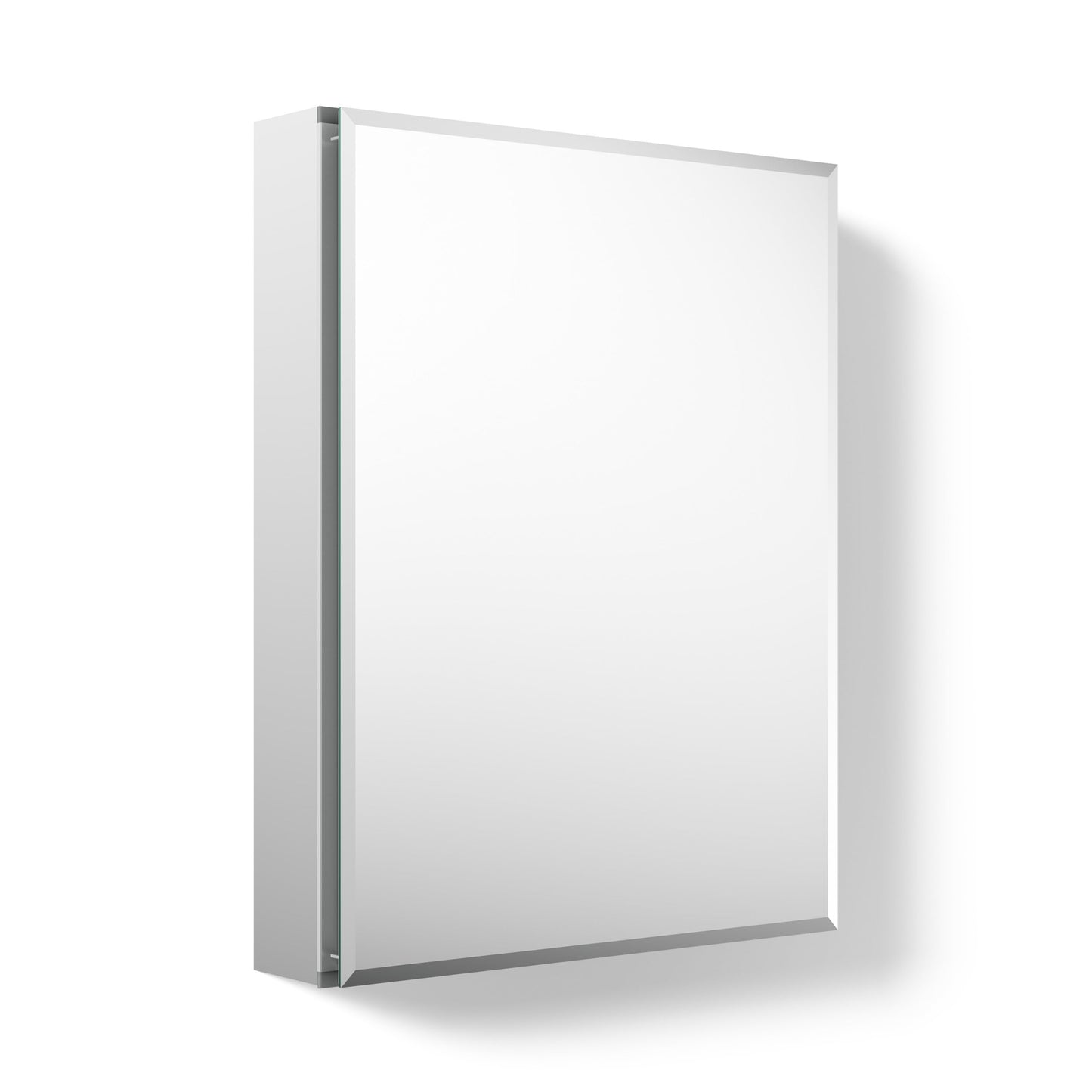 Kohler CB-CLC2026FS Frameless Bathroom Mirror Medicine Cabinet, Single Door, Rectangular Beveled Edge Frame, Bathroom Cabinet Mirror, Adjustable Shelves, 20 in. W x 26 in. H