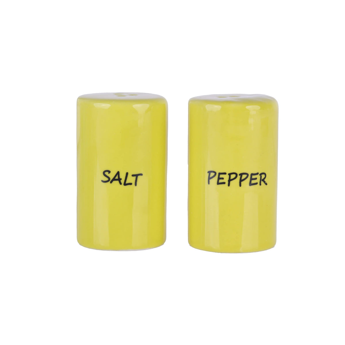 Yellow Salt & Pepper Shakers Ceramic