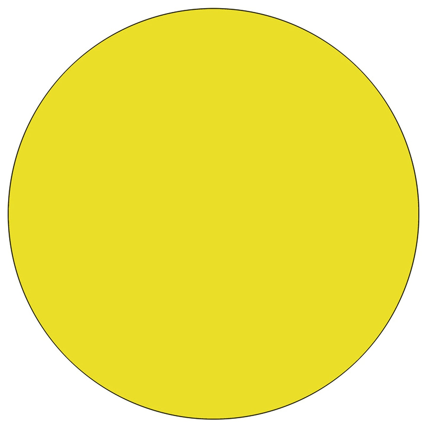 Flash Furniture Wren 48'' Round Yellow HP Laminate Activity Table - Height Adjustable Short Legs