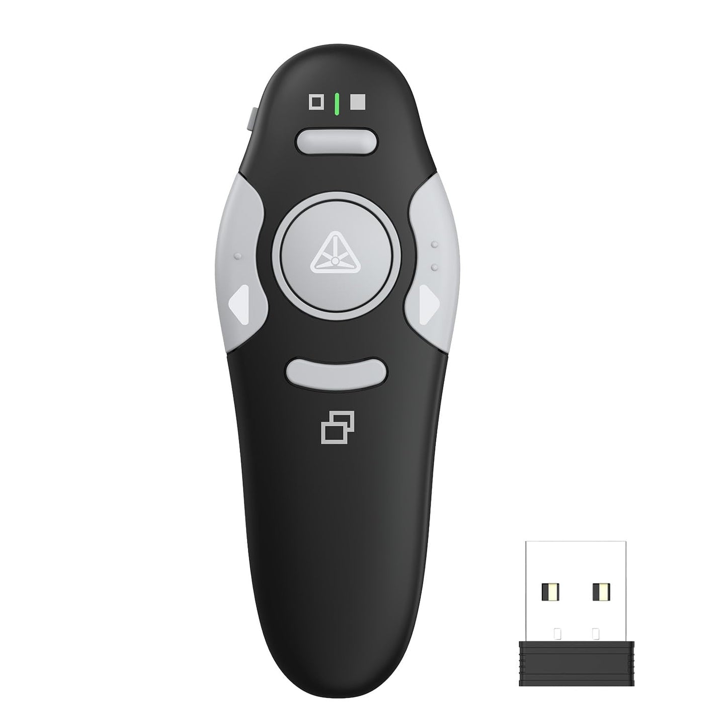 QUI 2 Pack Wireless Presenter PowerPoint Clicker, RF 2.4GHz USB Presentation Clicker for Google Slides, Keynote, Mac, Windows