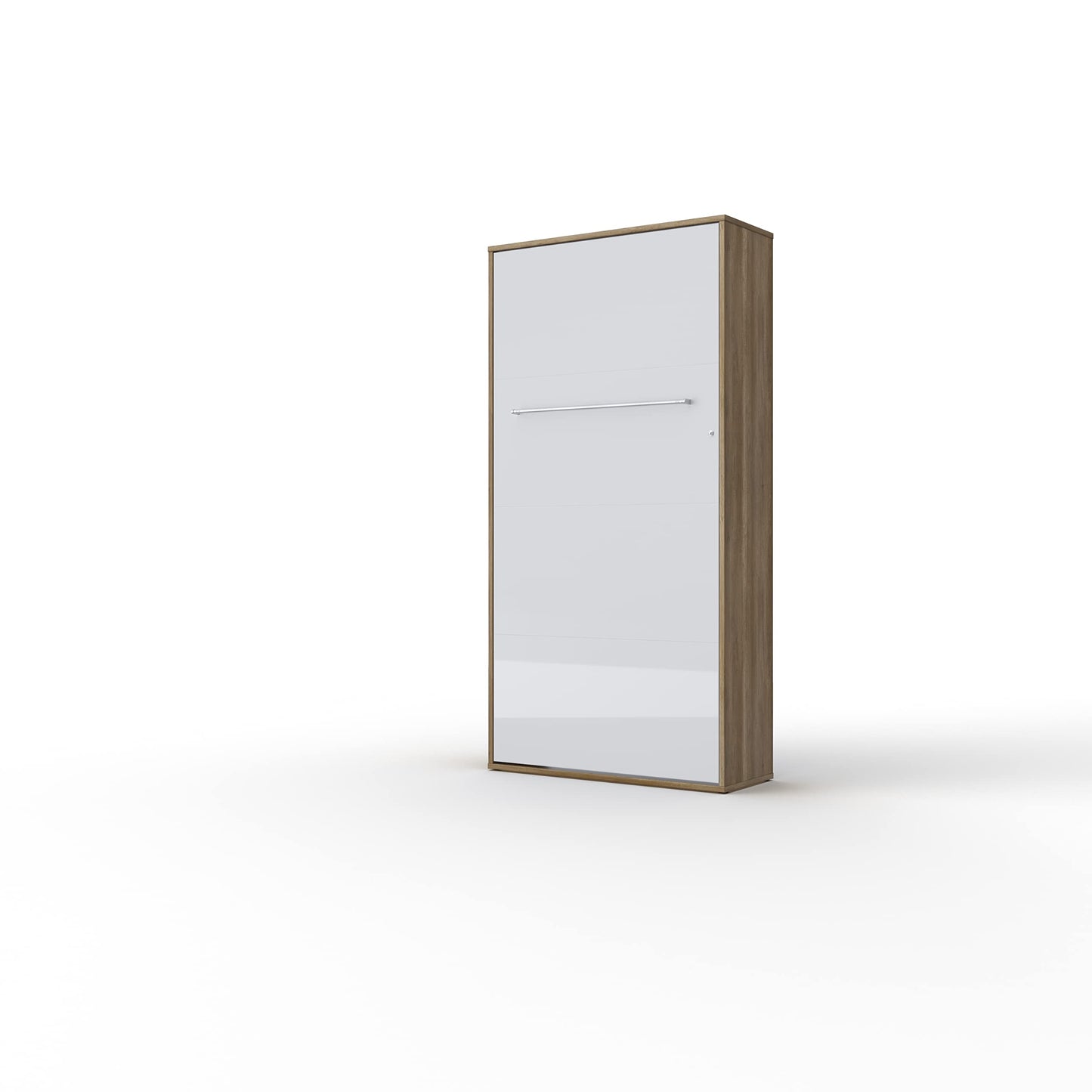 Murphy Bed Vertical Contempo, 35.4 x 78.7 inch (Oak Country/White)