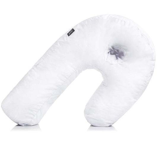 DMI U-Shaped Side Sleeping Pillows For Neck And Shoulder Pain |Side Sleeper Neck Pillow & Pregnancy Pillow Side Sleeper With Ear Hole | Back, Hip, & Sciatica Relief(30"x20"x6")