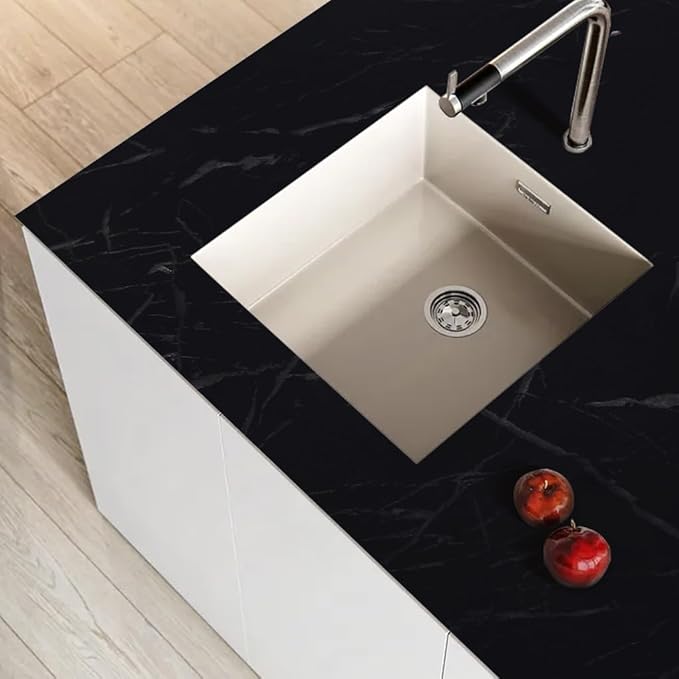 Arthome 23.6x200 Inches Black Marble, Peel and Stick Wallpaper, Marble Contact