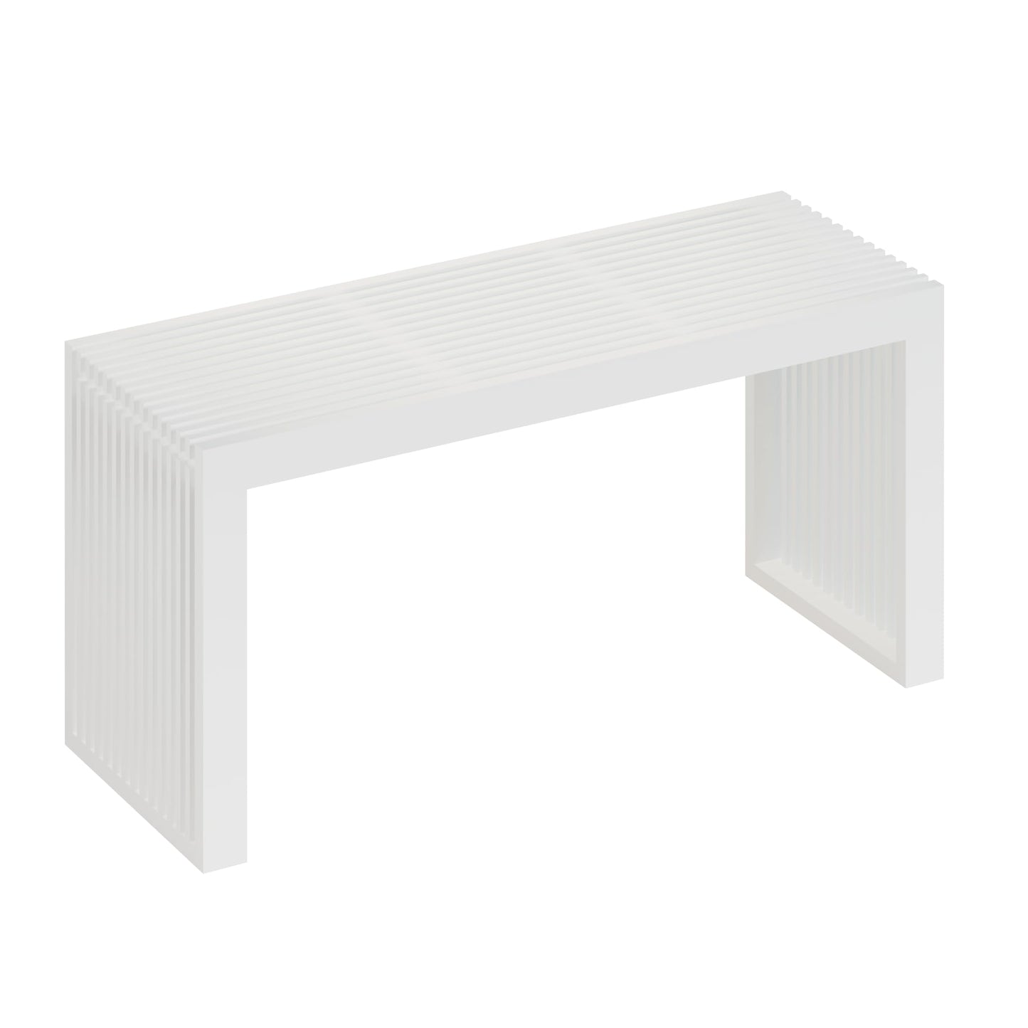 APRTAT Bamboo Dining Bench Indoor Long Entryway Shoe Rack Benchs,Outdoor Modern Wood Benches 35 Inch Bamboo Bench for Living Room Hallway Bedroom Bathroom White