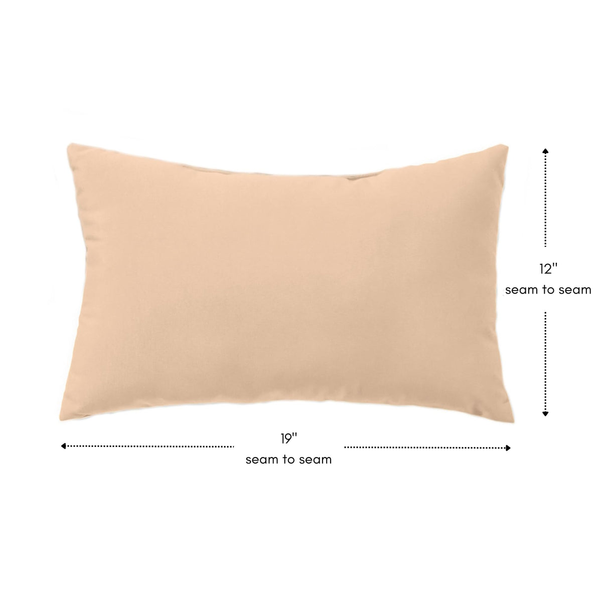 Greendale Home Fashions 2-Pack Outdoor 19x12 inch Rectangle Decorative Throw Pillow, Sanddollar