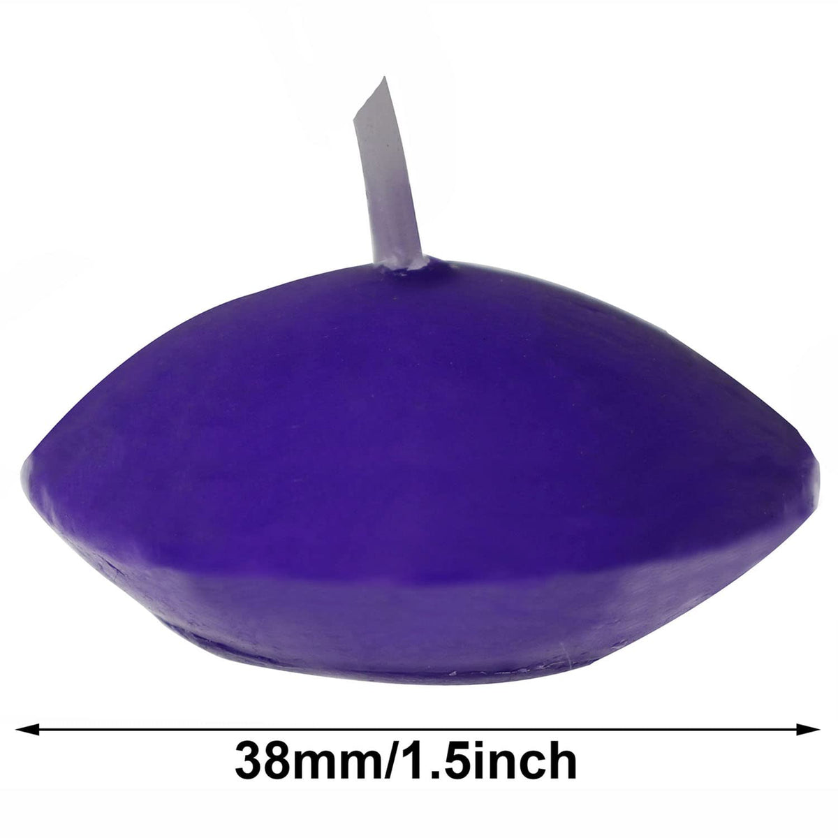 XGNG 2 Boxes 20PCS Round Burning Candles, Small Tea Light Candles, Unscented, Purple