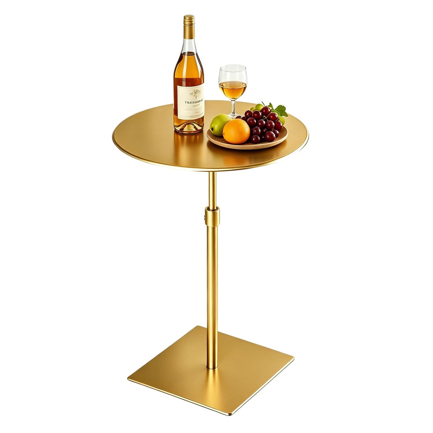 Stylish Modern Stainless Steel Round Cocktail Table - 35cm Bistro Dining Table for Cafes, Restaurants, Dessert Shops & Pub Counter - Durable & Elegant Design