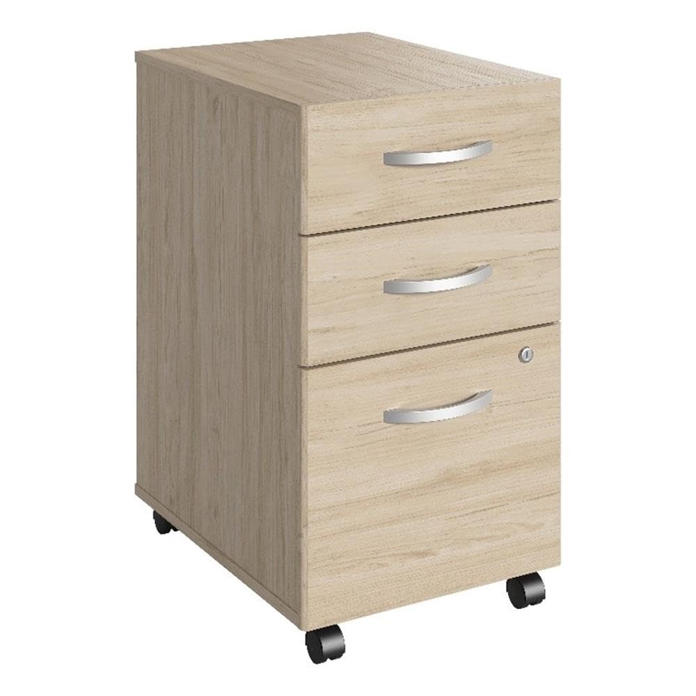 Bush Business Furniture Series C Collection 60W x 43D Right Hand L-Bow Desk Shell in Hansen Cherry, Large Office Workstation for Professional Workspace