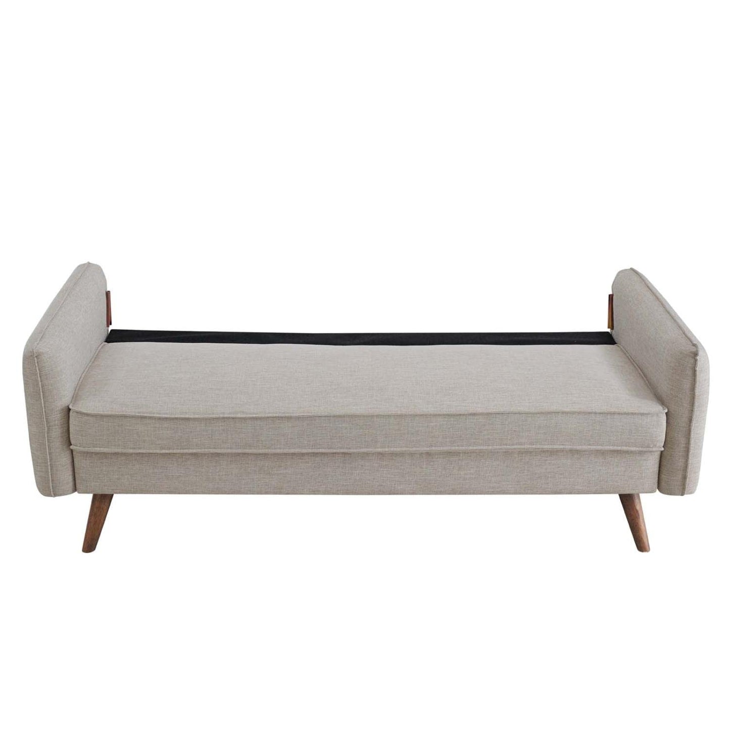 Modway Revive Contemporary Modern Fabric Upholstered Sofa In Beige