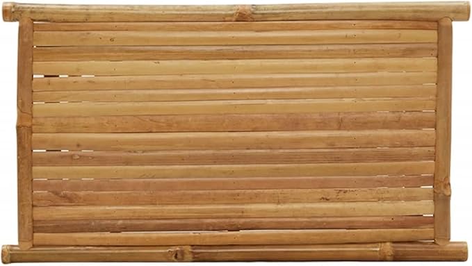 Bamboo Fiber Coffee Table with Storage Shelf, Eco-Friendly Modern Square Design
