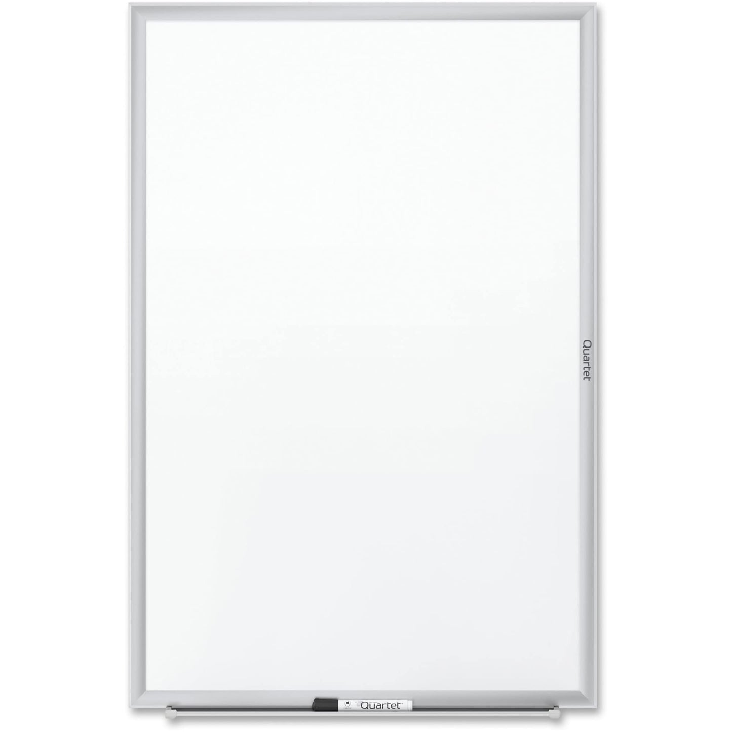 Quartet Dry Erase White Board 36"W x 24"H Non-Magnetic Whiteboard, Total Erase, Silver Aluminum Frame (S533)