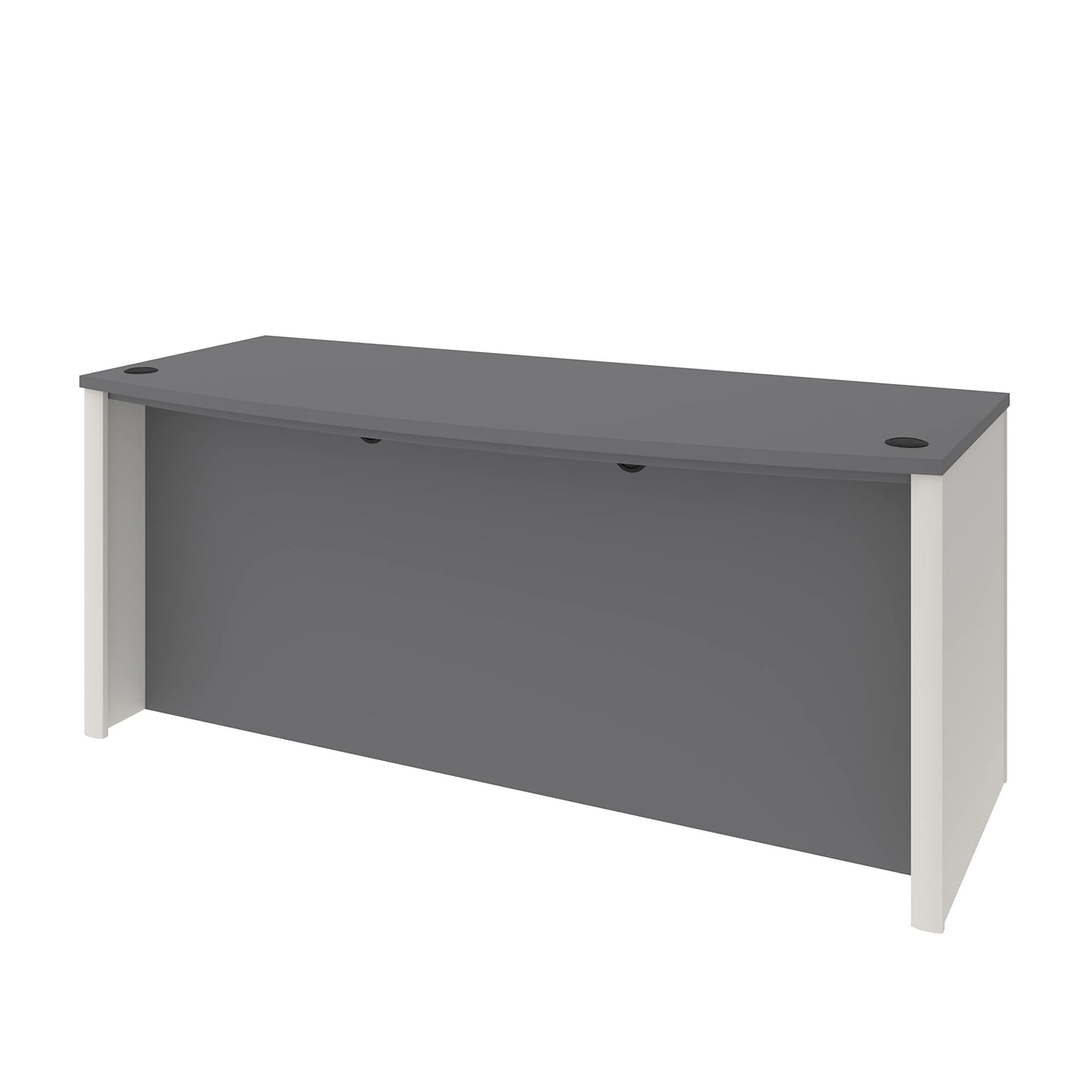Bestar Connexion 72W Desk Shell in Slate & Sandstone