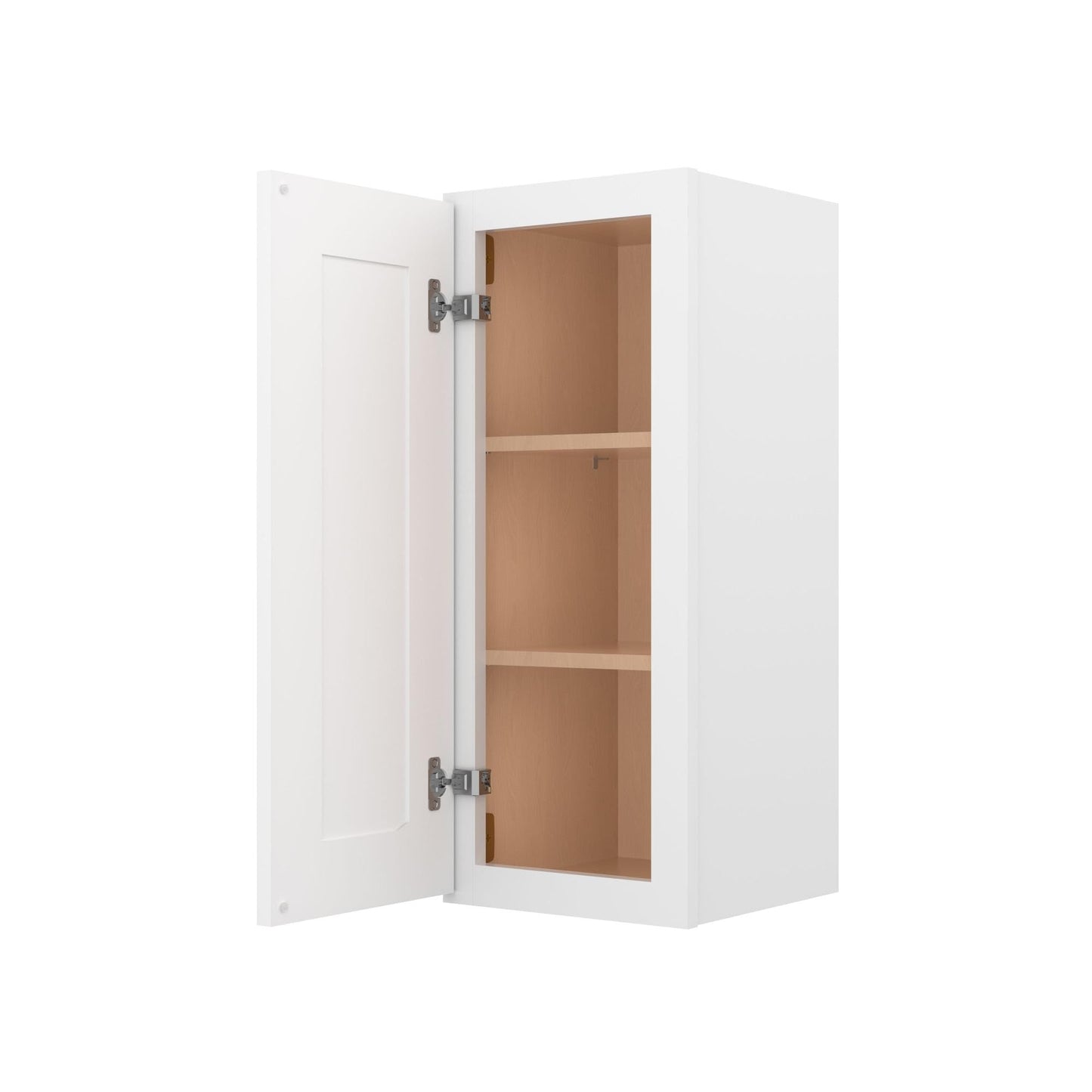 Furinno Shaker Wall Kitchen Cabinet 1-Door-2 Shelves, Ready to Assemble, 12 D x 12 W x 30 H, White