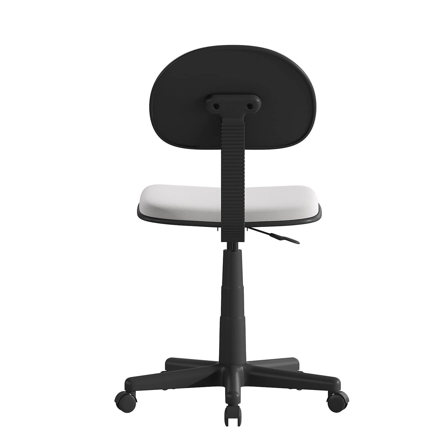 Flash Furniture Harry Low Back Swivel Task Office Chair - Adjustable Gray Student Chair with Padded Mesh Seat & Back - Homeschool Study Chair