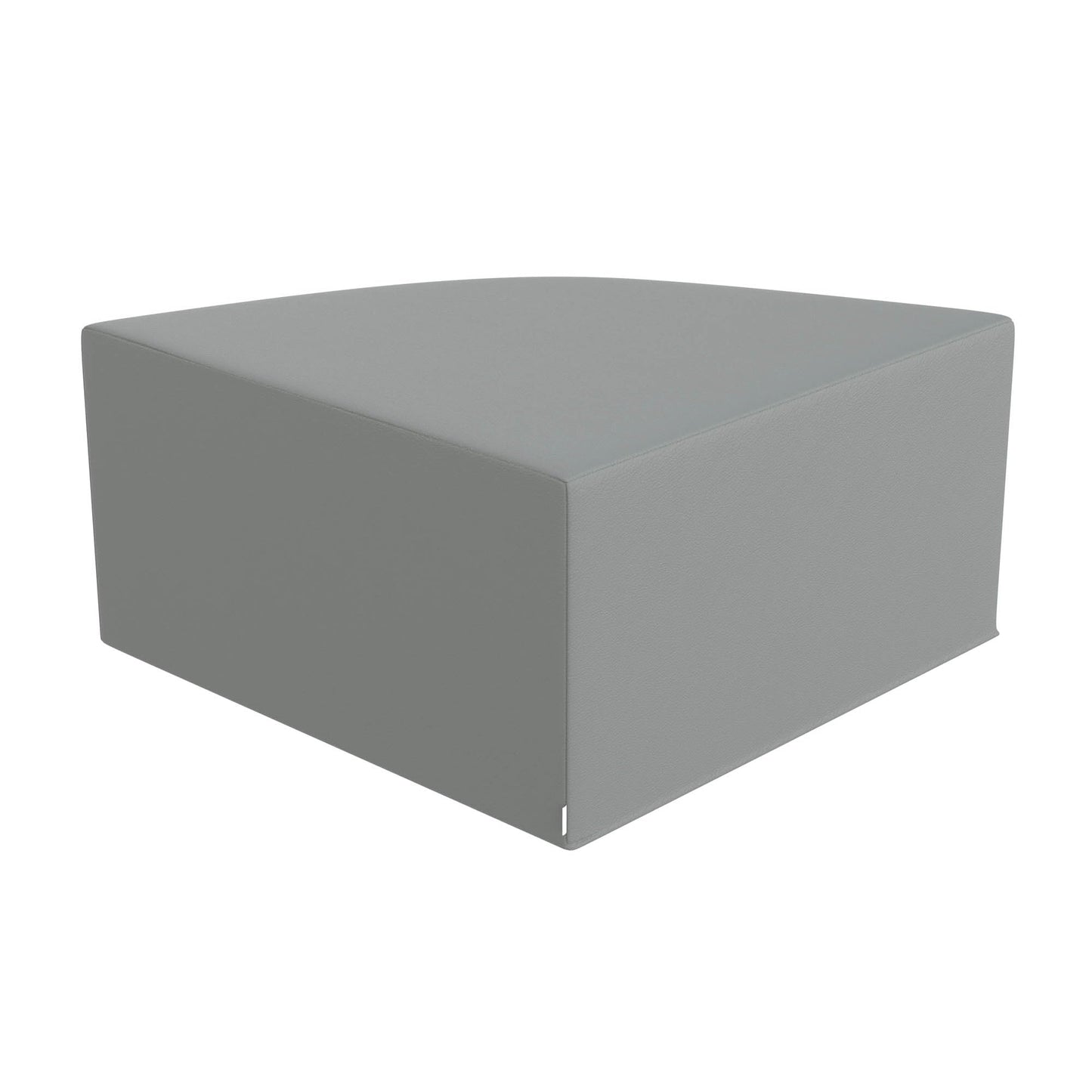 Children's Factory Corner Ottoman for Classroom, Size Large, Glacier Gray