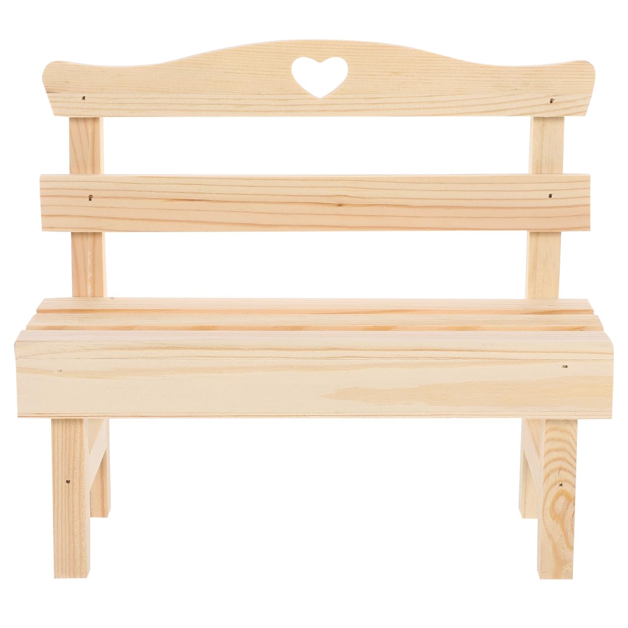 KESYOO Miniature Wooden Pine Bench Figurine, Decorative Mini Benches for Crafts and Outdoor Statues, Photography Prop Dollhouse Furniture Chair