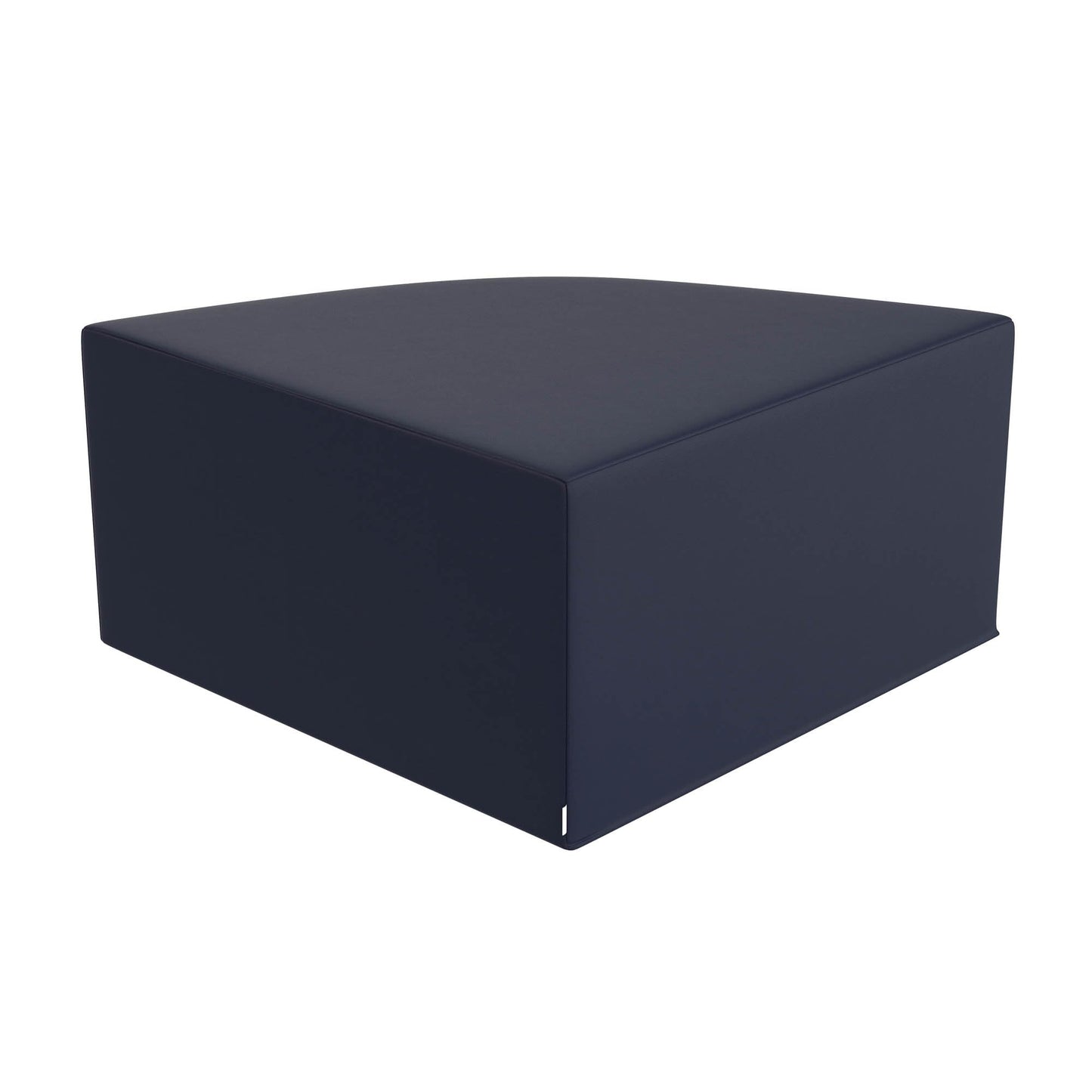 Children's Factory Large Corner Ottoman, Mix-and-Match Kids Chairs, Sofas, Corner Ottomans and Cubes, Foam-Filled and Water-Resistant, Flexible Seating for Classroom Elementary, Navy
