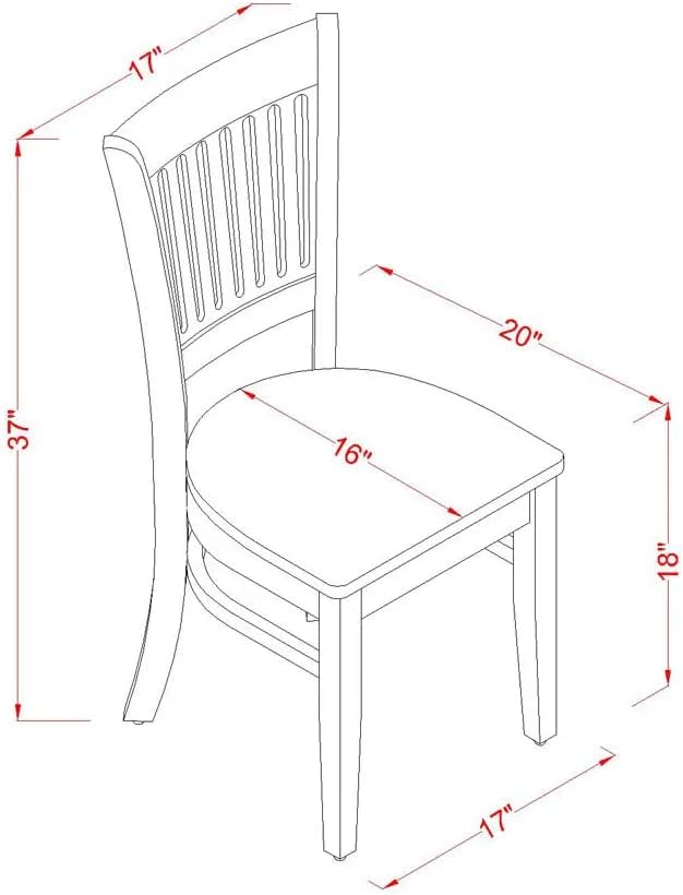 East West Furniture NDVA3-LWH-W 3 Piece Modern Dining Table Set Contains a