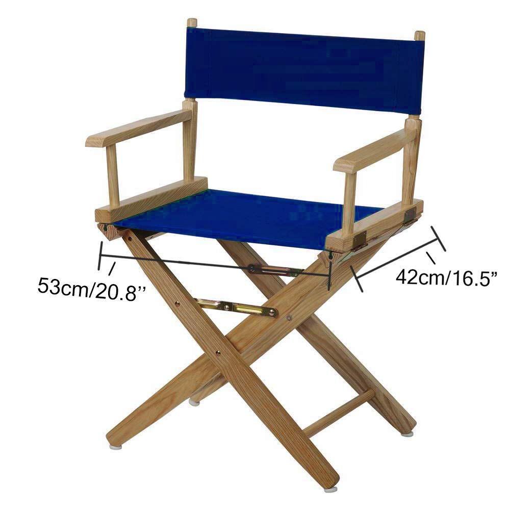 STAY GENT 2 Set Replacement Cover Canvas for Directors Chair, 20cm X 52cm + 52cm X 41cm Blue