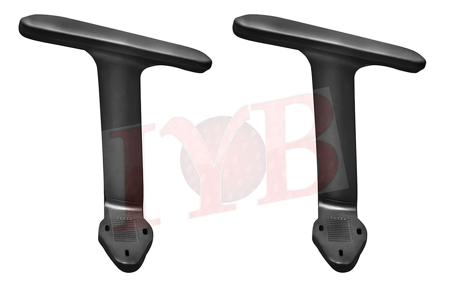 IYB- Black Ola Soft P.U. Adjustable Chair Handle Kit for All revolving Visitor Chair/Chair/Computer & Boss Chair etc (with 10 Free Screw)