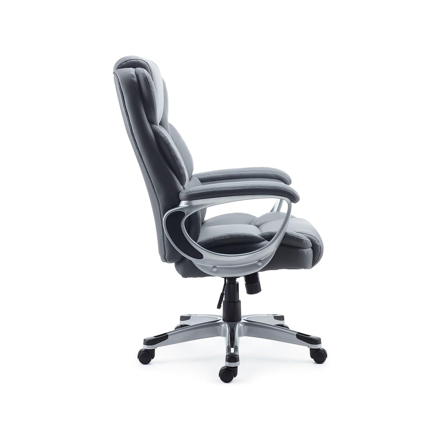 STAPLES Mcallum Bonded Leather Managers Chair Gray
