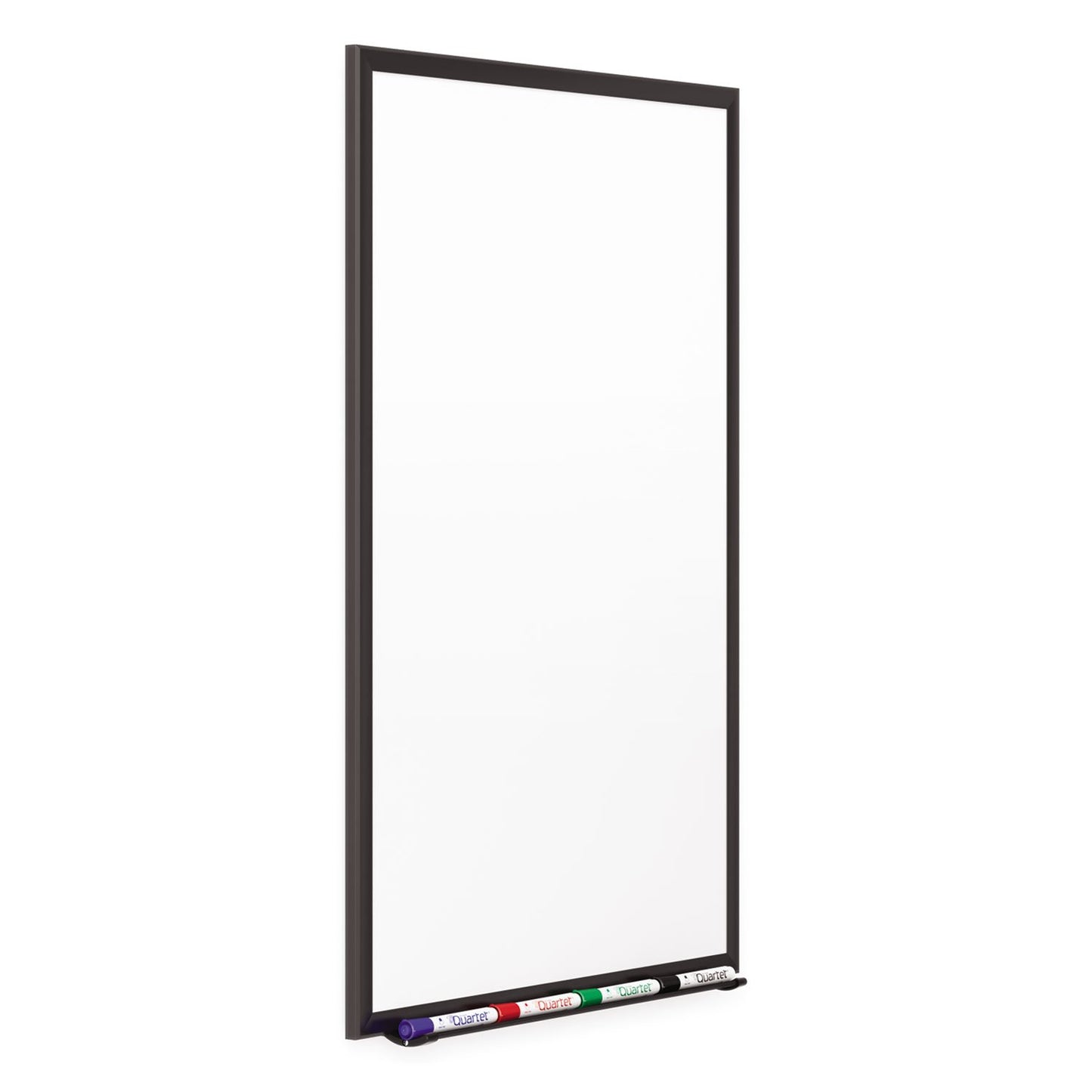 Quartet Magnetic Porcelain Whiteboard, 6' x 4' White Board, Premium, Duramax, Black Aluminum Frame (2547B)