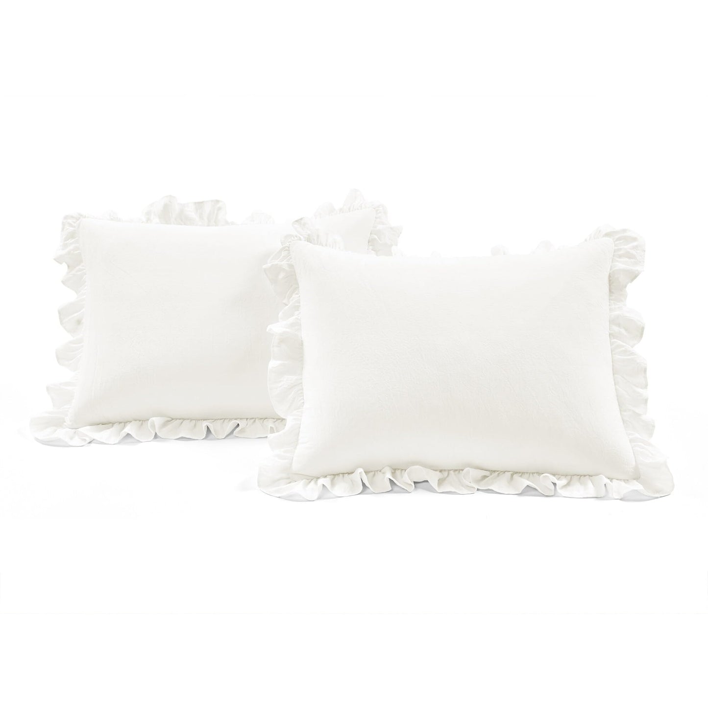 Lush Decor Reyna Ruffle Daybed 6 Piece Set 68" W x 92" L, Blush - Pink Bedding Set - Daybed Comforter Set - Ruffled Bedding - Coquette Decor